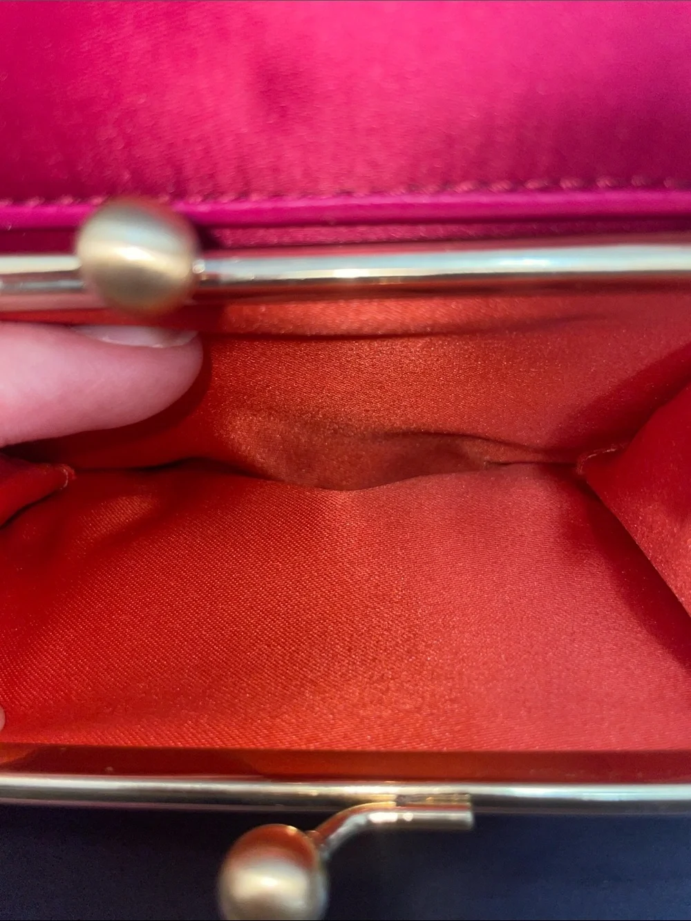 Coach ‘Amanda’ Satin Foldover Clutch